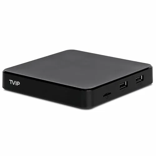 TVIP S-Box v.605 SE IP TV 4K HEVC HD Android 6.0 Linux Multimedia Stalker IP TV Streamer 1GB RAM + 8GB eMMC, MicroSD Card, EXT.IR Includes 5GHz WiFi