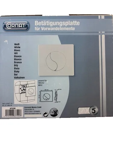 SANIT Betätigungsplatte Drückerplatte weiß