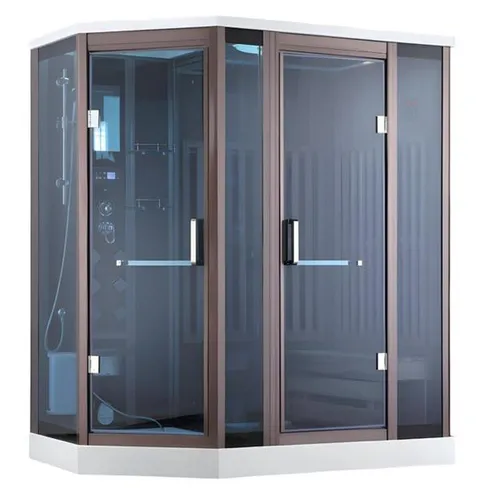 Sauna 2-in-1 Wellnesskabine Duschkabine Dampfsauna 190x120 cm - Vielseitige Wellnesskabine für Innen- und Außenbereich, aus hochwertigem Massivholz, ideal für entspannende Momente. Maße: 190 x 120 x 225 cm, mit 2 Jahren Herstellergarantie.