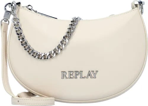 Replay Schultertasche 23 cm – Stilvolle Begleiterin - Die Replay Schultertasche überzeugt durch modernes Design und praktische Kreditkartenfächer. Mit verstellbarem Umhängeriemen und robustem Reißverschluss ist sie ideal für den Alltag. Material: Polyurethan, Maße: 23x5x16 cm.
