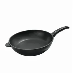 WMF Schmorpfanne Party, Schwarz, 28 cm - Pfanne mit hochwertiger Antihaftbeschichtung für müheloses Braten, ideal für große Portionen wie Schupfnudeln oder saftige Steaks.