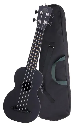 Classic Cantabile BeachBuddy Blackbird, Sopran-Ukulele ABS - Sonstige Zupfinstrumente, robuste ABS-Uklele für Outdoor-Aktivitäten, feuchtigkeitsbeständig und temperaturbeständig, inklusive praktischem Nylon Gigbag.