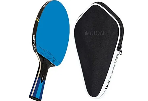 Sunflex Tischtennisschläger B45 + Tischtennishülle Cover, Tischtennis Schläger Set Tischtennisset Table Tennis Bat Racket