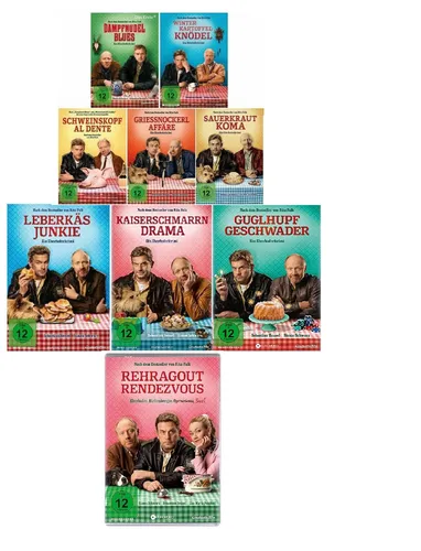 EBERHOFER FAN-SET - ALLE 9 FILME INKL. REHRAGOUT-RENDEZVOUS - DVD-Set mit allen 9 Eberhofer Krimis, inklusive dem neuen Rehragout-Rendezvous. Ideal für Fans und Liebhaber spannender deutscher Filme!