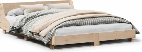 vidaXL Massivholzbett 140x190 cm aus Kiefernholz von vidaXL