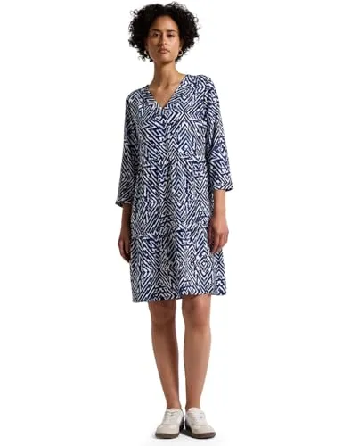 Street One Damen Gemustertes Tunika-Kleid