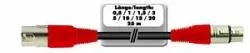 OMNITRONIC Kabel MC-05R,0,5m,schw/rot,XLR m/f,symm.