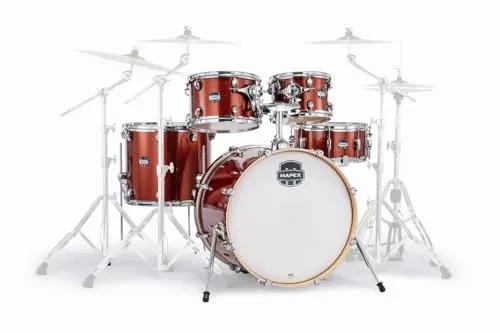 MAPEX MA529SFOR Mars Birch Series Akustik-Drumkit, Orange Sparkle, 5 Stück