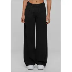 Urban Classics Damen Stoffhose - Ladies Organic Pleated Pants - Damen-Hosen aus umweltfreundlicher Bio-Baumwolle, mit modernem Schnitt und weitem Bein für eine angesagte Silhouette – perfekt für jeden Anlass.