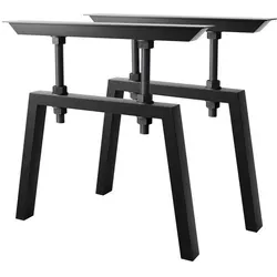 MetaloPro Tischbeine Metall Schwarz 72cm von Metalo Pro
