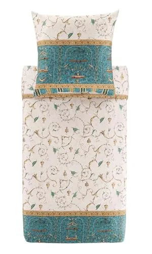 Bassetti Satin Bettwäsche OPLONTIS | V2 Grün in grün von Bassetti