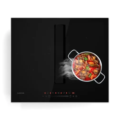 Chef-Fusion Prime Down Air System 2-in-1 Induktionskochfeld + Abzugshaube - Kochfelder: Kombiniert leistungsstarkes Induktionskochfeld mit effizienter Dunstabzugshaube für platzsparendes Kochen. Maximale Flexibilität mit bis zu 8.400 W Leistung!