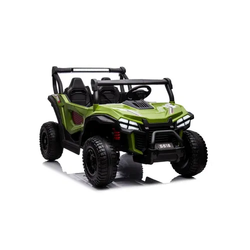 Wisam Elektro-Kinderauto S618 Grün 4x4 - Das Elektro-Kinderauto S618 in Grün bietet ein realistisches Fahrerlebnis und fördert kreatives Spiel. Mit einfacher Bedienung und durchdachter Ausstattung ist es der perfekte Begleiter für Garten und Freizeit.
