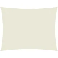 vidaXL Sonnensegel Oxford-Gewebe Rechteckig 3x4 m Creme von vidaXL
