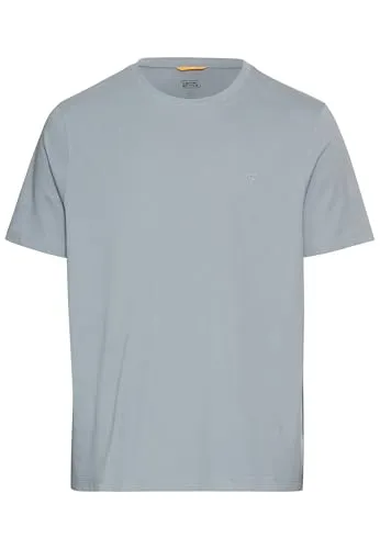 CAMEL ACTIVE Herren T-Shirt, Gr. XXXL, Stone Blau - Herren-Shirts mit hohem Tragekomfort aus 100% Baumwolle. Casual Schnitt, hüftbedeckend und mit stilvoller Logo-Stickerei.