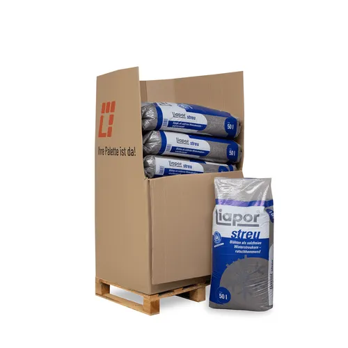 Liapor Sand Winterstreu (Palette, 10-St) in schwarz von Liapor