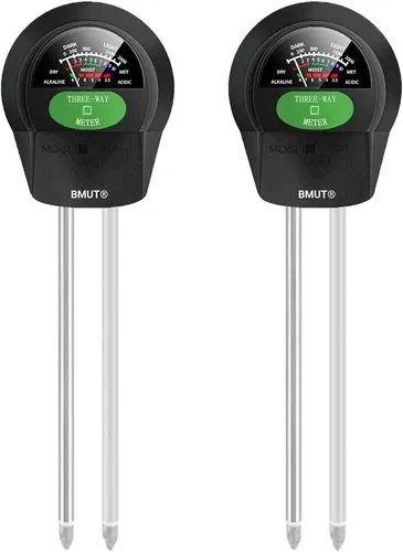 2x 3in1 Bodentester, Bodenmessgerät, pH-Wert, Licht, Feuchtigkeit, Pflanzen