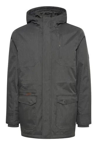 Solid SDBello Herren Parka Winterjacke - Funktionsjacke, mitt schwer wattiert, mit hochabschließendem Kapuze und vielen Taschen für optimalen Komfort und Stil im Winter.
