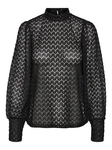VERO MODA VMBECCA Bluse für Damen - Elegante Langarmbluse aus 100% Polyester, perfekt für vielseitige Outfits im Alltag oder im Büro.