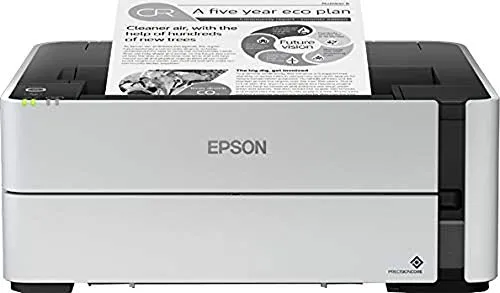 Epson EcoTank ET-M1180 - Einfarbiger Tintenstrahldrucker mit extrem niedrigen Betriebskosten, bis zu 11.000 Seiten im Lieferumfang und vielseitige Anschlussmöglichkeiten