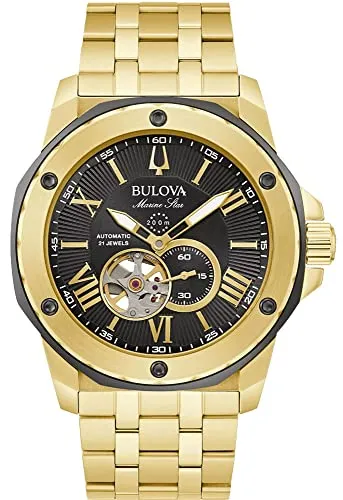 Bulova Herren Automatik Analog Armbanduhr Marine Star