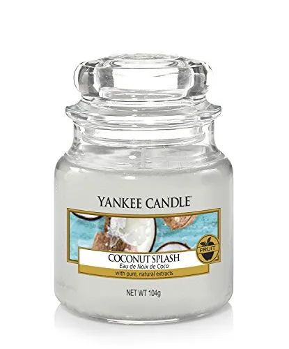 Yankee Candle Duftkerze im Glas (klein) | Coconut Splash | Brenndauer bis zu 30 Stunden