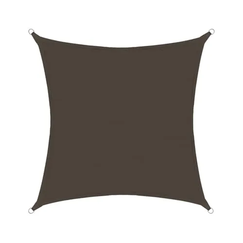 Sonnensegel wasserdicht Polyester 3x3m quadratisch Sonnenschutz - anthrazit