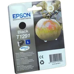 EPSON T1291L schwarz Druckerpatrone - 11,2 ml, wisch- und wasserfeste Ausdrucke mit DURABrite Ultra Ink für Duplex-Druck