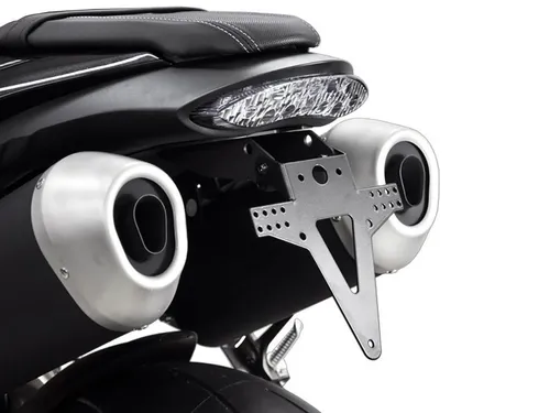 ZIEGER Classic Kennzeichenhalter für Triumph Speed Triple 1050 R 2016-18 | RS 20 - Robuste Kennzeichenhalterung aus pulverbeschichtetem Stahl, ideal für Triumph Speed Triple Modelle. Perfekt für Hobbys und Motorräder, sorgt für sicheren Halt und ansprechende Optik.