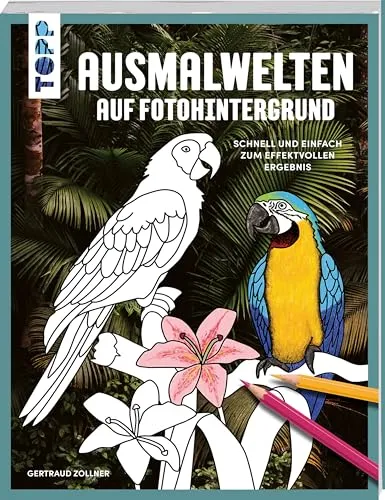 Ausmalwelten auf Fotohintergrund: Schnell und einfach zum effektvollen Ergebnis