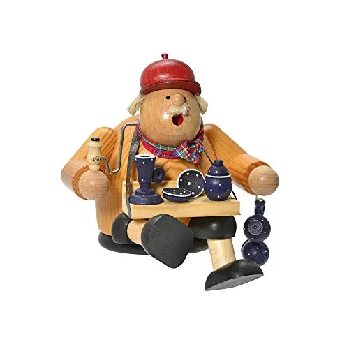 KWO Olbernhau RM KH Geschirrhändler, Mehrfarbig, 15 - Nussknacker aus Holz, original erzgebirgische Handwerkskunst mit traditionellem Design und liebevollen Details.