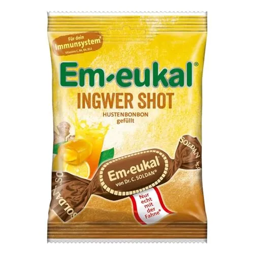 Em Eukal Bonbons Ingwer Shot gefüllt zuckerhaltig 75 g