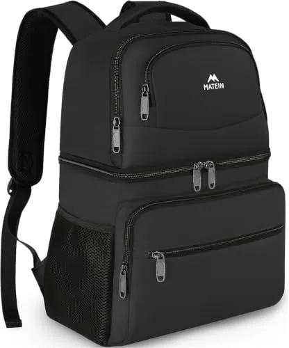 MATEIN Kühltasche 34L – Auslaufsicherer Kühlrucksack für Picknick & Strand