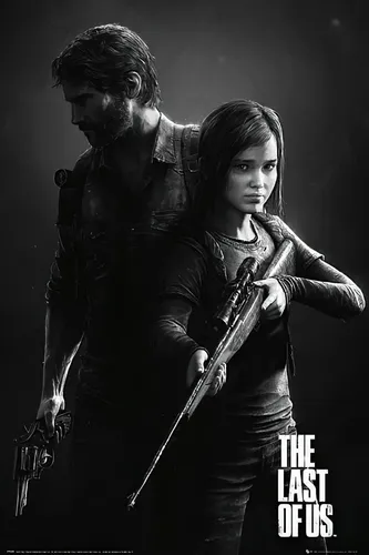 The Last Of Us Poster Schwarzweiss Porträt 61 x 91,5 cm von Close Up