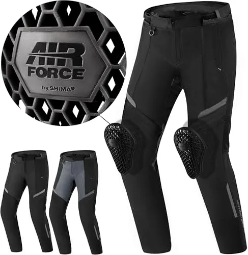 SHIMA Rush 2.0 wasserdichte Motorrad Textilhose 4XL - Motorradhosen mit wasserdichter NextDryTM Membran und Belüftungseinsätzen für optimalen Fahrkomfort bei jedem Wetter.