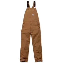 Carhartt Robuster Herren-Overall 102776 - Braun W42/L34 - Arbeits- & Schutzkleidung, strapazierfähiger Overall aus schwerem Duck-Baumwoll-Material mit elastischen Hosenträgern und verstärkten Knien für optimale Bewegungsfreiheit und Langlebigkeit.