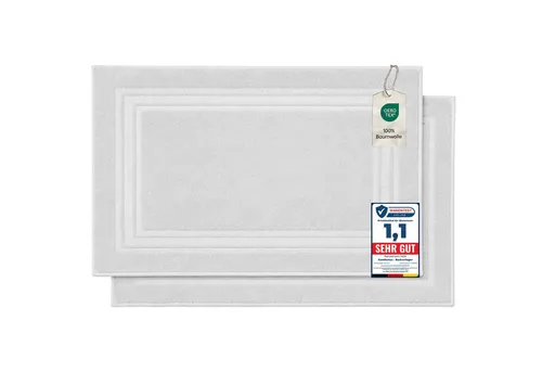 Badematten & Badteppiche Weiß von Komfortec