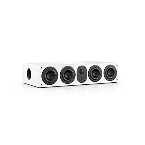 Produktbild Nubert nuLine CS-64 | Weißer Centerlautsprecher | 1 Stück Kompaktlautsprecher | Lautsprecher für Heimkino | Stimmen auf hohem Niveau | Passive Centerbox mit 2,5 Wege Technik Made in Germany