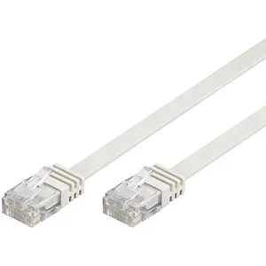 goobay RJ-45 Netzwerkkabel 2,0 m weiß bis zu 1,00 Gbit/Sek. bis zu 250 MHz, 1 St.