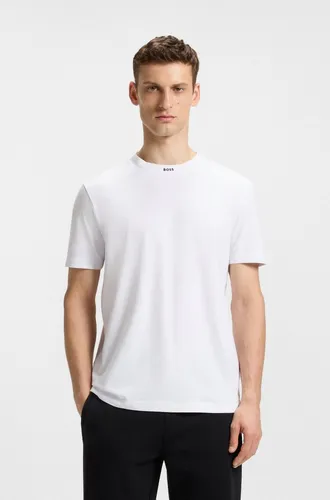 BOSS Herren Stretch-Baumwoll-T-Shirt mit Logo-Kragen (XXL) - Lässiges Herren-T-Shirt aus atmungsaktivem Stretch-Jersey, hergestellt aus Baumwolle aus regenerativer Landwirtschaft für mehr Nachhaltigkeit und Komfort.