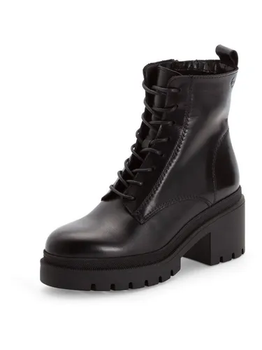 Tamaris TOUCH-IT aus Leder Blockabsatz 1-25275-45 Schnürstiefelette TOUCH-IT