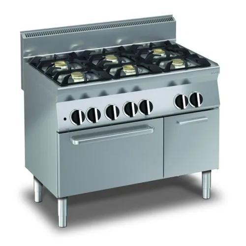 Gas-Herd mit Gasofen mit 6 Brennern