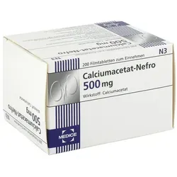 Calciumacetat Nefro 500 mg Filmtabletten