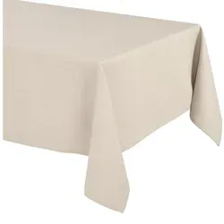 Beautex Tischdecke Elegante Tischdecke Edel Leinenoptik, Lina Tischdecke und Tischläufer (1-tlg) beige Eckig | 110 cm x 110 cm