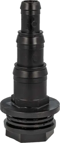 tecuro Durchführung 1 Zoll AG x Schlauchtülle Ø 12/19/25 mm - PP schwarz