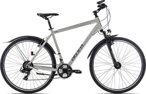 Ciclista All Road alltagstaugliches Herren-Crossbike 28 Zoll Hellgrau 55 cm