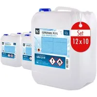 Höfer Chemie Isopropanol 99,9% 12 x 10 L - Allzweckreiniger: Hochreiner Isopropanol mit 99,9% Reinheit - ideal zum Entfetten, Reinigen und vielseitig einsetzbar für verschiedene Anwendungen.