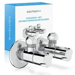 Eckventil-Set Schnellverschluss Komfort von BäderBoutique