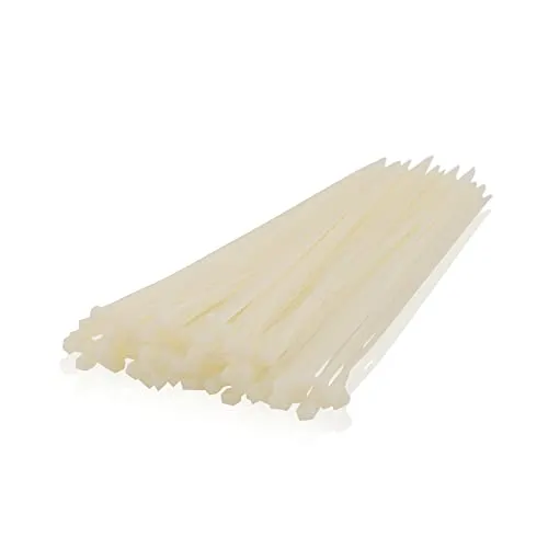 Profi Kabelbinder in Neutral Farben | 100 Stück | Länge 100-1000 mm | Breite 25-90 mm | UV-Beständig Kabelstrapse zur Bündelung von Kabeln, sehr große Festigkeit Cable Strap Cable Tie Stark