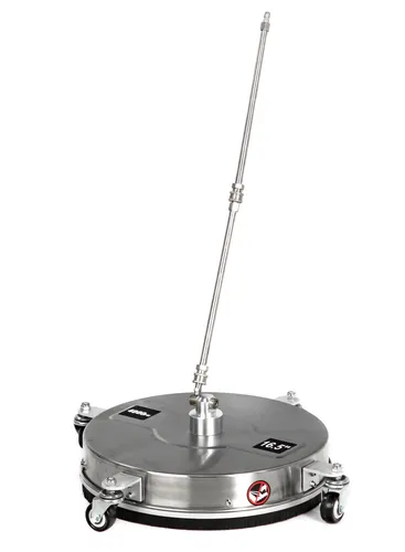 DeTec Flächenreiniger 16.5 Zoll für Hochdruckreiniger - Profi Oberflächenreiniger für große Flächen, ermöglicht eine schnelle und gründliche Reinigung mit einem Gewicht von 13 kg.